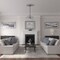 Ekena Millwork Alexa Medallion (Canopies up to 5 5/8"), 30 3/4"W x 21 1/4"H x 3 7/8"ID x 1 5/8"P, Pot of Cream CM21X30ALPCC - alternate 5